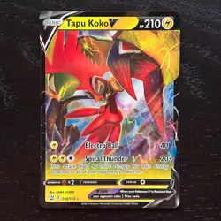 Tapu Koko V 050/163 Pokemon Battle Styles Sword & Shield Ultra Rare Holo Card NM - Image 1