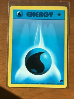 Pokemon Gym Challenge 132/132 Water Energy 1st Edition Pokemon Card - Image 1