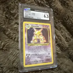 CGC 6.5 MINT Alakazam Base Set 2 1/130 Holo 1999 Pokemon Card - Image 3
