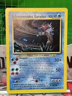German Shining Gyarados Schimmerndes Garados 65/64 Holo Pokemon Card - Image 1