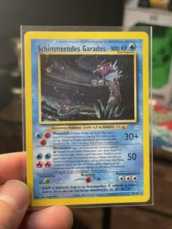German Shining Gyarados Schimmerndes Garados 65/64 Holo Pokemon Card - Image 3