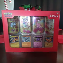 Pokemon SV 151 Mini Tin 4-Pack Sealed w/ Gengar Promo Cards Sam’s Club - Image 1
