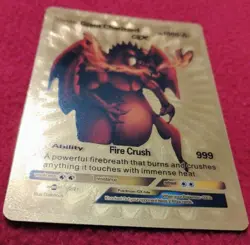 Pokemon Giant Charizard GX Gold Foil Fan Art Card- NM/M - Image 3