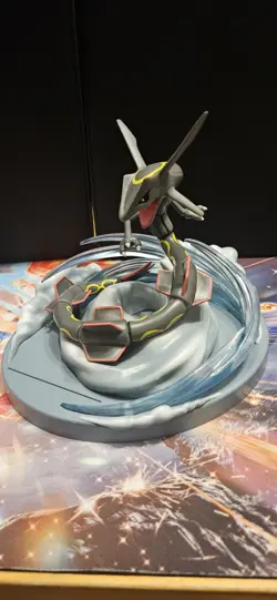2019 Pokemon Hidden Fates Shiny Rayquaza Card Holder Figure - Image 1