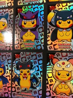 Pikachu Poncho Set Silver Rainbow Holo Team Rocket Card Database Peru Pokemon - Image 2