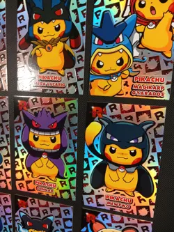 Pikachu Poncho Set Silver Rainbow Holo Team Rocket Card Database Peru Pokemon - Image 3