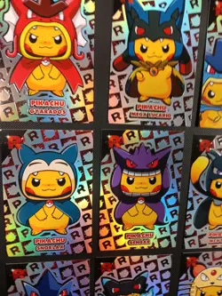 Pikachu Poncho Set Silver Rainbow Holo Team Rocket Card Database Peru Pokemon - Image 4