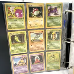 Pokemon Collection Binder Vintage Lot of 129 Cards Non-Holo Common Rare WoTC - Image 3