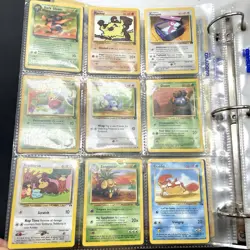 Pokemon Collection Binder Vintage Lot of 129 Cards Non-Holo Common Rare WoTC - Image 5