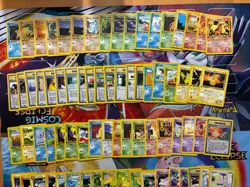 Vintage Pokemon Card Lot WOTC Fire Pikachu 94 Cards NM - Image 2