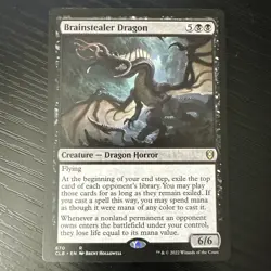 Magic: The Gathering Battle for Baldur's Gate Brainstealer Dragon #670 - Image 1