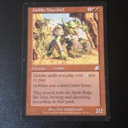 Goblin Warchief X1 Scourge LP Condition see pics front back - Image 1