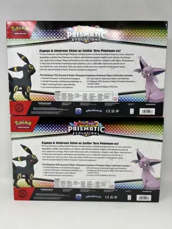 LOT OF 2 - Pokemon Prismatic Evolutions Premium Figure Collection New Sealed - Image 2
