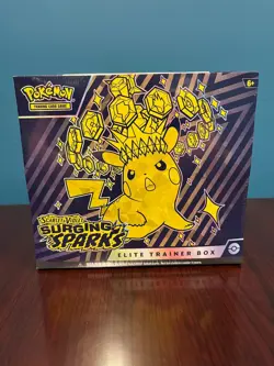 Pokemon Surging Sparks Elite Trainer Box ETB Factory Sealed Brand New! Fast Ship - Image 1