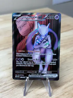Pokemon TCG Team Rockets Mewtwo EX 213/182 Full Art English - Image 1