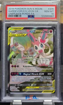Pokemon - Gardevoir & Sylveon GX 205/214 Alternate Art Unbroken Bonds PSA 10 - Image 1