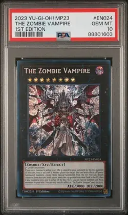 2023 YU-GI-OH! 25TH ANNIVERSARY TIN THE ZOMBIE VAMPIRE 1ST EDITION PSA 10 - Image 1