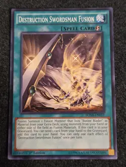 Yu-Gi-Oh! Destruction Swordsman Fusion Common BOSH-EN059 VLP 1st - Image 1