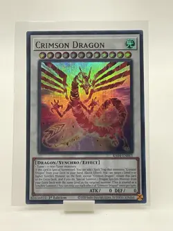 Yu-Gi-Oh! Crimson Dragon RA04-EN061 Ultra Rare 1st Ed. - Image 1