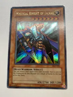 Yugioh Mystical Knight Kf Jackal Ultra Rare Unlimited PGD-069 HP - Image 1