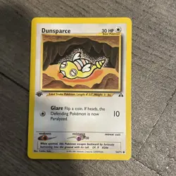 Dunsparce 54/75 1st Edition Neo Discovery Common Pokemon Card Near Mint 1X - Image 1