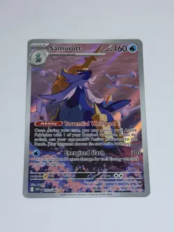 Samurott 107/086 Sv: White Flare Holo - Pokemon TCG Card Illustration Rare IR NM - Image 1