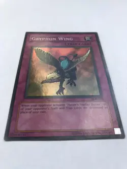 Yu-Gi-Oh Holo Gryphon Wing SDP-050 Super Rare Trap Card New Never Played - Image 2