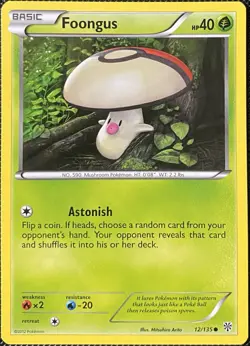 Foongus 12/135 Plasma Storm Regular - Pokemon Card - Image 1
