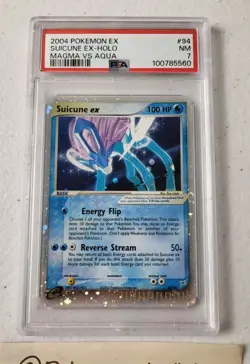 Suicune EX 94/95 - Team Magma Vs. Team Aqua *PSA 7 - NM* Holo Pokemon Card - Image 3
