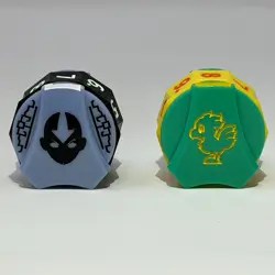 MTG Final Fantasy CHOCOBO & Avatar AANG Bundle Click Wheel Life Counter Spindown - Image 1
