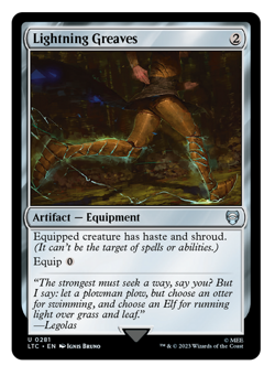MTG - 1 x Lightning Greaves - Equipment - Tales from Middle Earth (LTC) - M/NM - Image 1