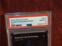 Search for the Frozen Esper - Nature's Claim Foil Final Fantasy MTG ***PSA 10 - Image 2