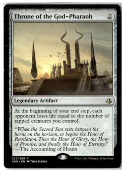 MTG Throne of the God-Pharaoh - Amonkhet Heavily Played English - Image 1