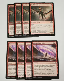 4x Hellkite Whelp & 4x Cosmotronic Wave Guilds of Ravnica MTG Magic the Gatheri - Image 1