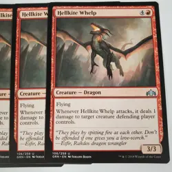 4x Hellkite Whelp & 4x Cosmotronic Wave Guilds of Ravnica MTG Magic the Gatheri - Image 3