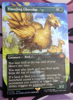 Traveling Chocobo (Borderless) (Chocobo Track Foil) 568 Foil M FINAL FANTASY - Image 1