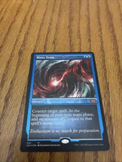 MTG Magic The Gathering Mana Drain - Double Masters 2022 (2X2) etched Foil NM-M! - Image 1