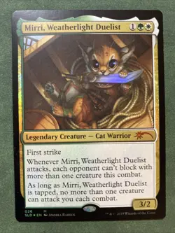 Mirri Weatherlight Duelist 026 NM MTG Secret Lair Drop Series Foil OMG Kitties - Image 1