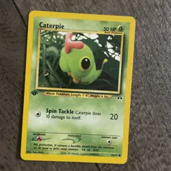 Caterpie 53/75 Neo Discovery 1st Edition Pokemon Card Common NM Near Mint 1X - Image 1