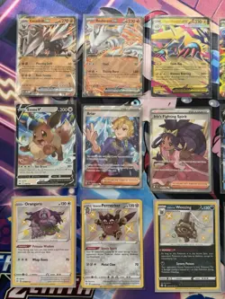 (18) Pokemon Card Lot Ultra Rare, Full Arts EX V Holo Lot Vmax Promo Shiny - Image 2