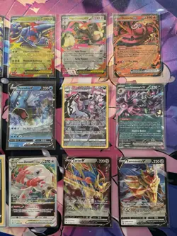 (18) Pokemon Card Lot Ultra Rare, Full Arts EX V Holo Lot Vmax Promo Shiny - Image 3