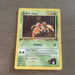Pokemon Gym Challenge 1st Edition Koga's Paras 71/132 Near Mint NM 1X - Image 1