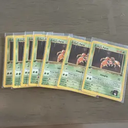Pokemon Gym Challenge 1st Edition Koga's Paras 71/132 Near Mint NM 1X - Image 3