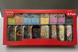 Pokemon TCG Prismatic Evolutions Costco Mini Tins 8 Pack - New & Sealed Free P&P - Image 1