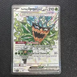 Teal Mask Ogerpon ex 166 Pokemon Scarlet & Violet Promo Full Art Holo Near Mint - Image 1
