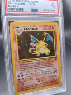 PSA 7 Charizard 004/130 Base Set 2 II Holo #4 Pokemon TCG - Image 2