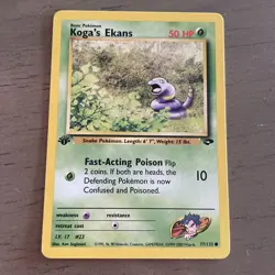 Pokemon Gym Challenge 1st Edition Koga's Ekans 77/132 Near Mint NM 1X - Image 1