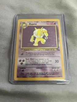 USED Nintendo Pokemon TCG Hypno #8/62 Holo Fossil Unlimited Rare WOTC 1999 - Image 1