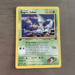 Koga’s Zubat 83/132 1st Edition Gym Challenge Near Mint 1999 Pokemon 1X - Image 1