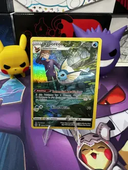 Pokemon TCG Brilliant Stars Vaporeon TG02/TG30 Illustration Trainer Gallery - Image 1